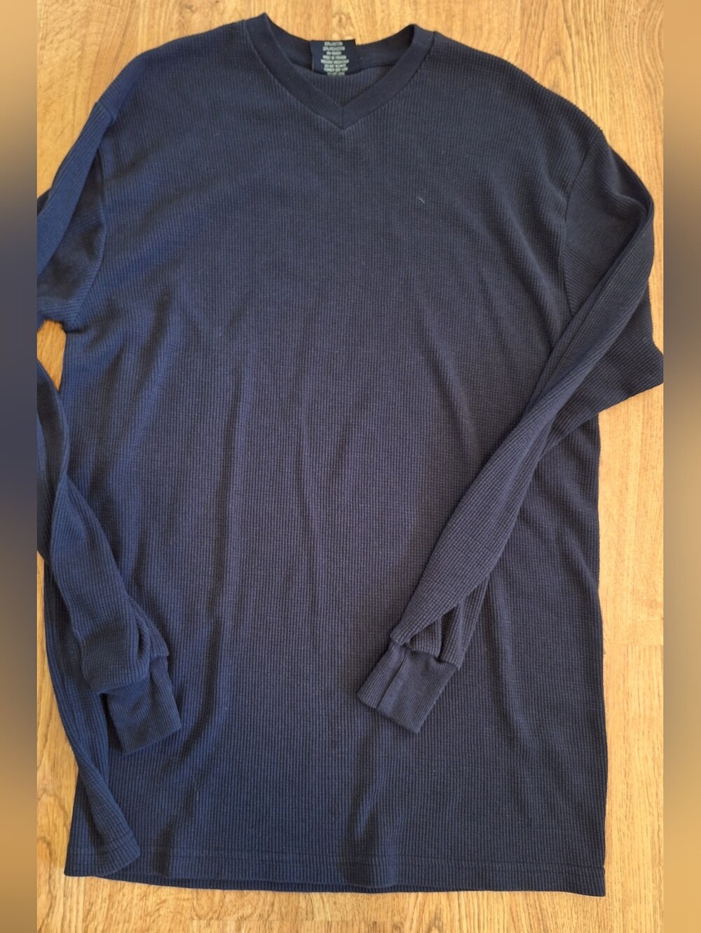 Men's V-Neck Long Sleeve Sweater - Navy Empire Bigland Long Sleeve Thermal